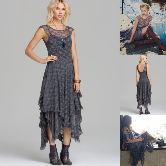 Free People Dresses & Skirts - Free People Lace Tiered Free People Maxi Dress